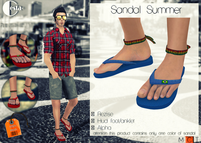 " Sandal Summer " Blue