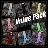 [Mesh] =^.^= Curious Kitties - Pretty Flower Ribbon Boots - Value Pack