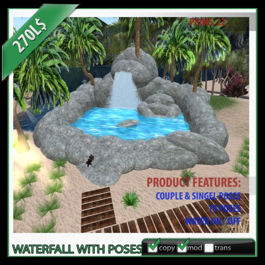 WATERFALL WITH POSES