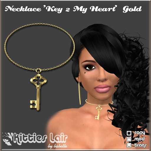 *KL* Necklace Key 2 My <3 Gold