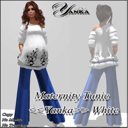 Maternity Tunic <<Yanka>> /White
