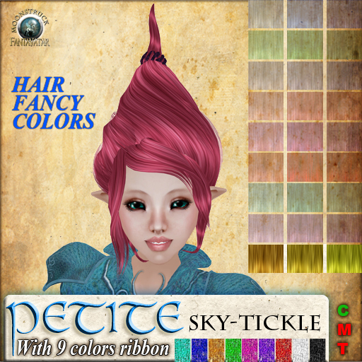 !! FANTAVATAR !! Petite - Sky-tickle YELLOW Hair F&M PET