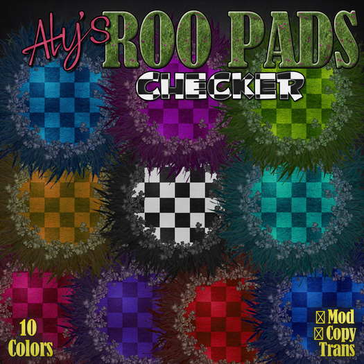 Aly's Checkered Roo Pads Solids