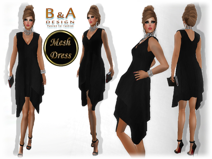 B&A Design Mesh Dress(BLACK)