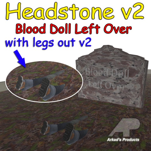 Arkad's Halloween Headstone v2 w/ legs out
