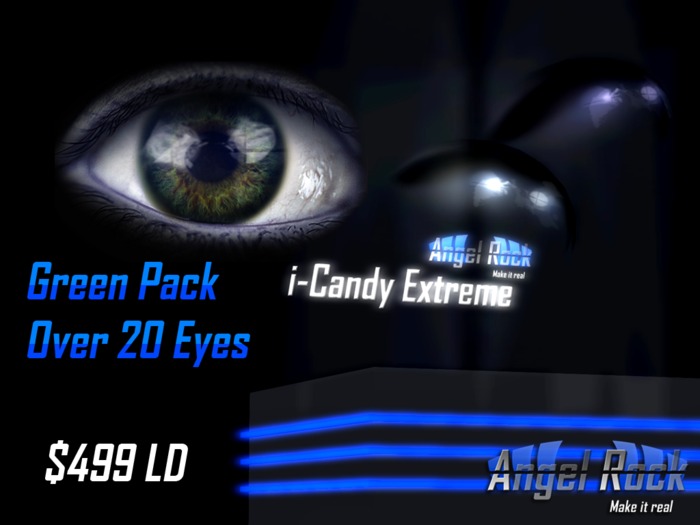 Angel Rock i-Candy Lens HUD Green fat Pack