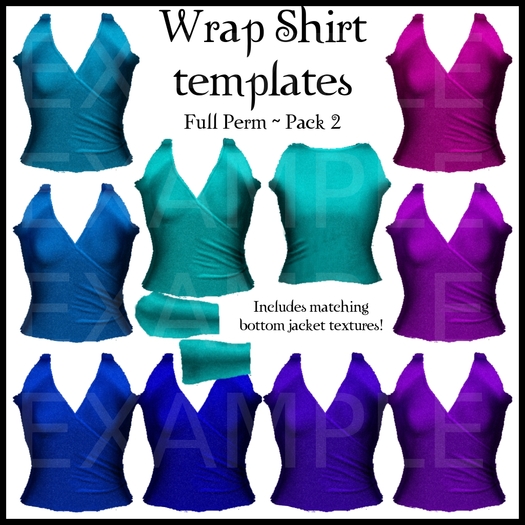 Eternal Creativity ~ Wrap Shirt templates pack 2