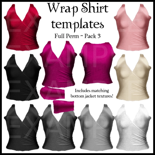 Eternal Creativity ~ Wrap Shirt templates pack 3