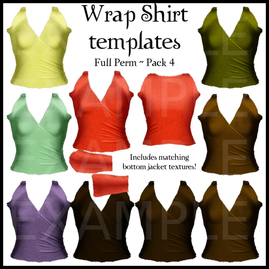 Eternal Creativity ~ Wrap Shirt templates pack 4