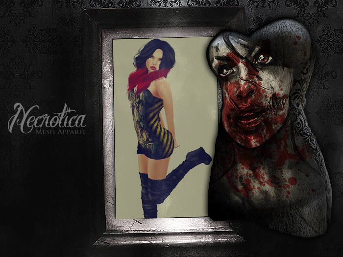 {N} - Zombiefied Strapless Mini