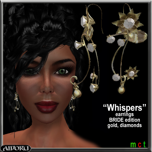 AIDORU whisper earrings bridal edition