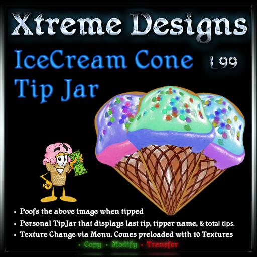 Ice Cream Cone TipJar