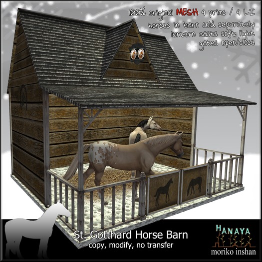 -Hanaya- St. Gotthard Horse Barn [mesh]