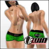 WIN Green Lowrider Trunks Black Elastic