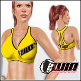 WIN Yellow Sports Bra Black Trim