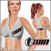 WIN Silver Sports Bra White Trim