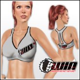 WIN Silver Sports Bra Black Trim