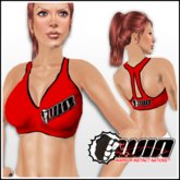 WIN Red Sports Bra Black Trim