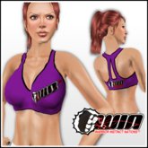 WIN Purple Sports Bra Black Trim