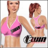 WIN Pink Sports Bra White Trim