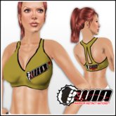 WIN Gold Sports Bra Black Trim
