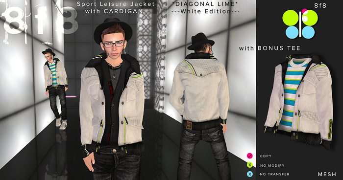 WHITE LIME Sport Leisure Jacket