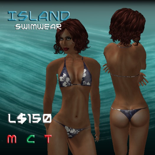 Blue Hibiscus Bikini