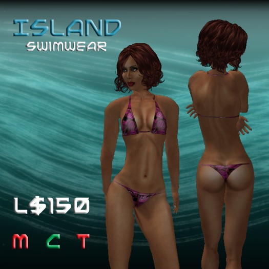 Fushia Hibiscus Bikini