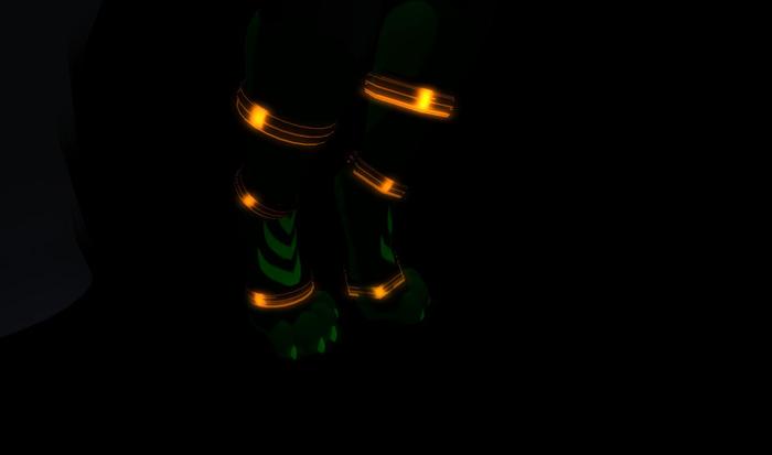 Jex Raver Anklets (Orange)