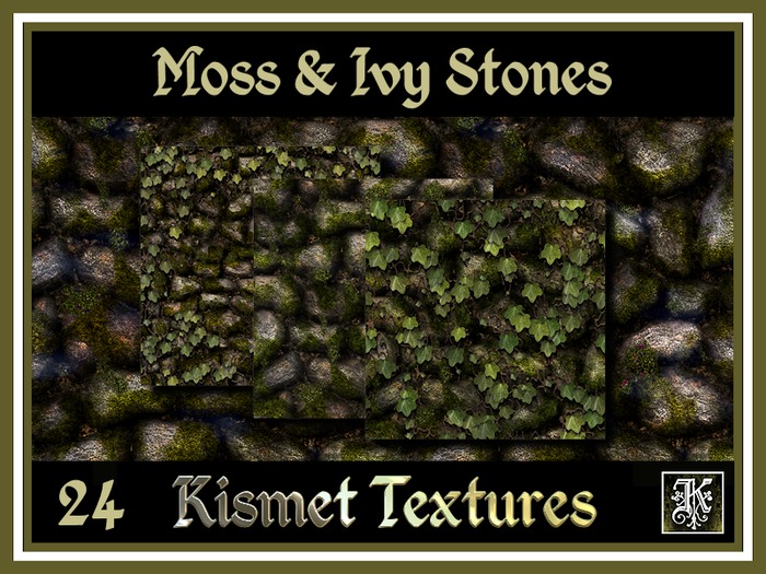 *Kismet* Moss & Ivy Stones Textures (24)