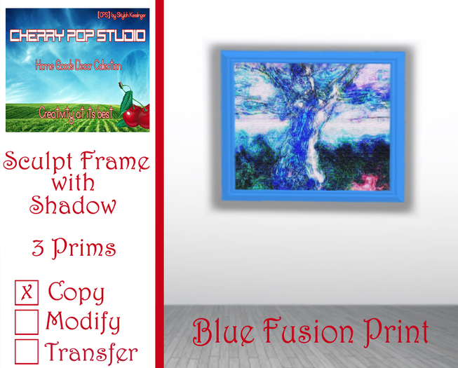 [CPS] Blue Fusion Print