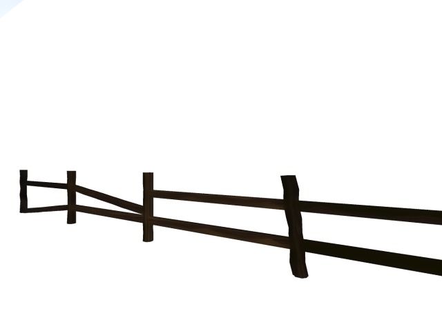 Fence-4 Post Open-Broken