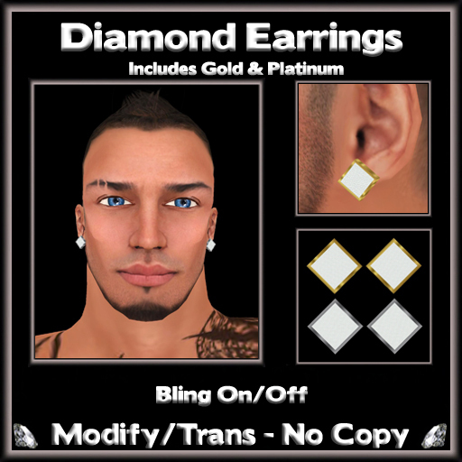 *ICED* Diamond Earrings 