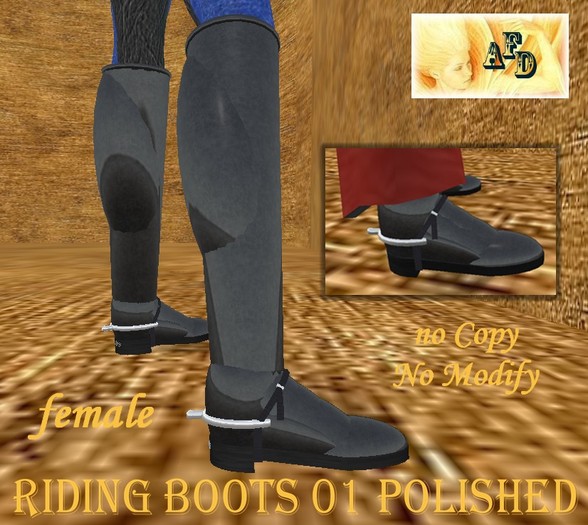 **AFD** Riding  Boots01 women Polished script