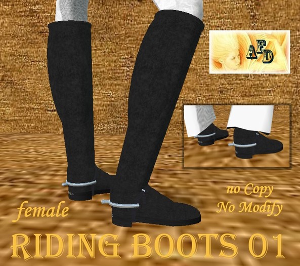 **AFD** Riding  Boots01 women scripts