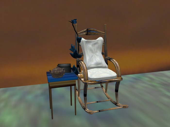 Le Petite BURL Rocking Chair Set for Petite Avatars