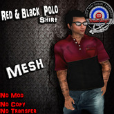 [UnderDogs] - Polo - Red/Black - Mesh 