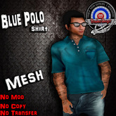 [UnderDogs] - Polo - Blue - Mesh 