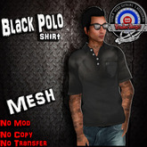 [UnderDogs] - Polo - Black - Mesh 