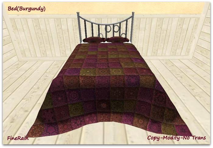 Bed (Burgundy) 