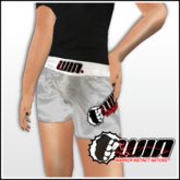 WIN Silver Short Trunks White Elastic