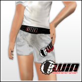 WIN Silver Short Trunks Black Elastic