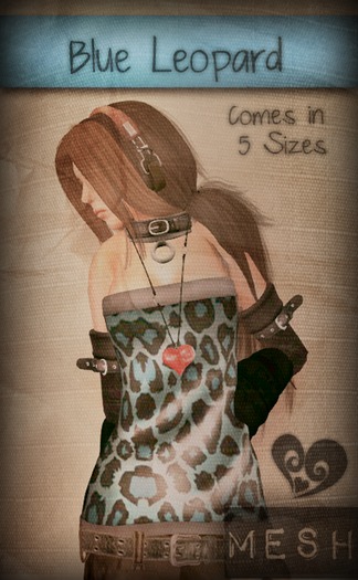 [S] Tube - Blue Leopard