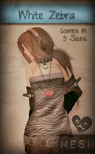[S] Tube - White Zebra