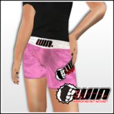 WIN Pink Short Trunks White Elastic
