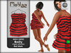 Emily dress ringed collection red black