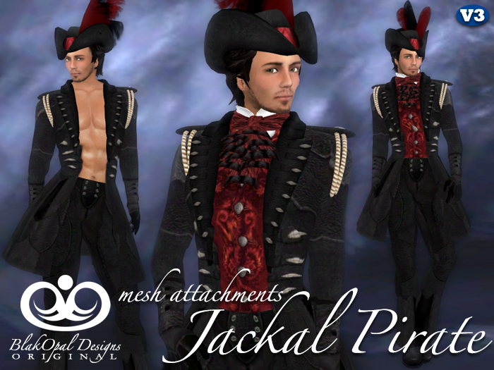 Jackal Pirate - Black-Red