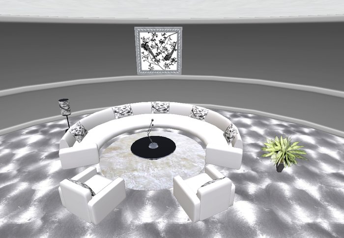 Living Room Set White