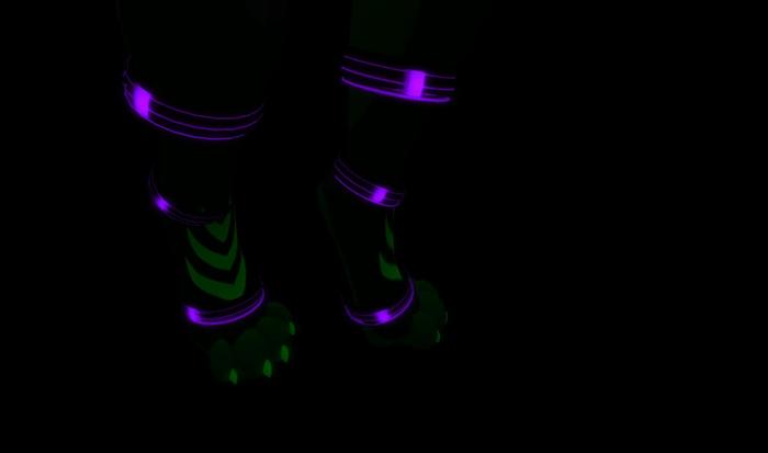 Jex Raver Anklets (Purple)