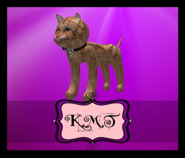 .:::K,M,T:::.Sculpti Tabby Cat Standing Kit Full Perms 